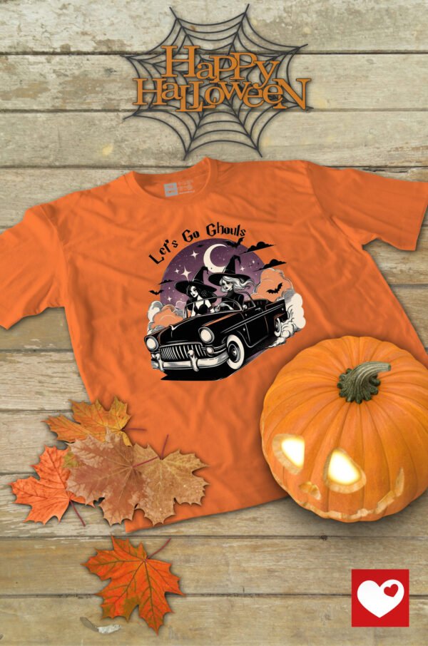 Halloweenowa Koszulka Unisex "Let's Go Ghouls" – Wybierz Kolor!