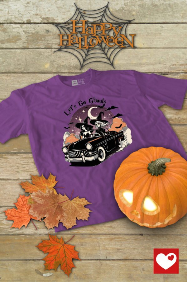 Halloweenowa Koszulka Unisex "Let's Go Ghouls" – Wybierz Kolor!