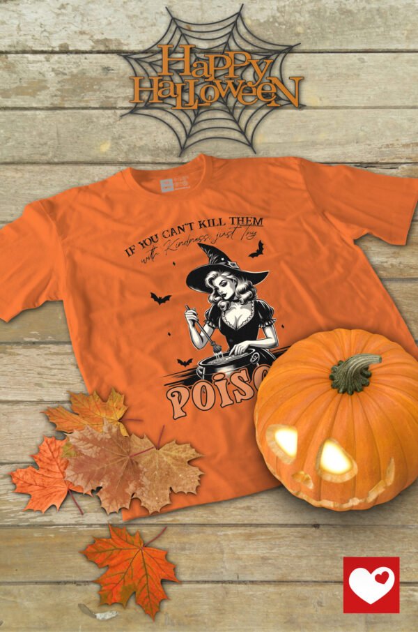 Halloweenowa Koszulka Unisex "Poison" – Wybierz Kolor!