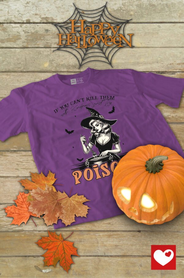 Halloweenowa Koszulka Unisex "Poison" – Wybierz Kolor!