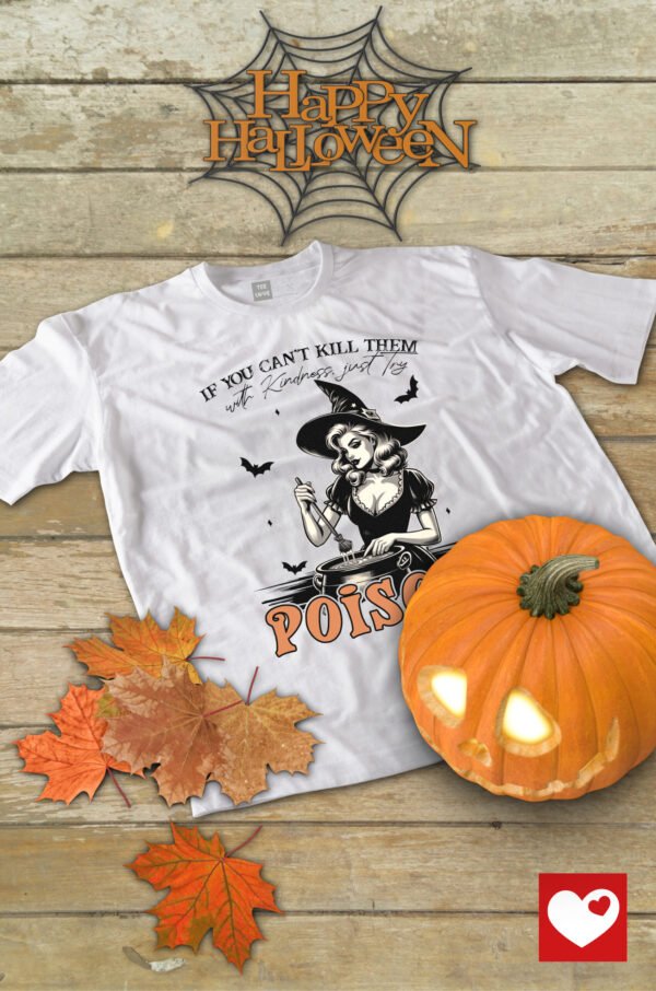 Halloweenowa Koszulka Unisex "Poison" – Wybierz Kolor!