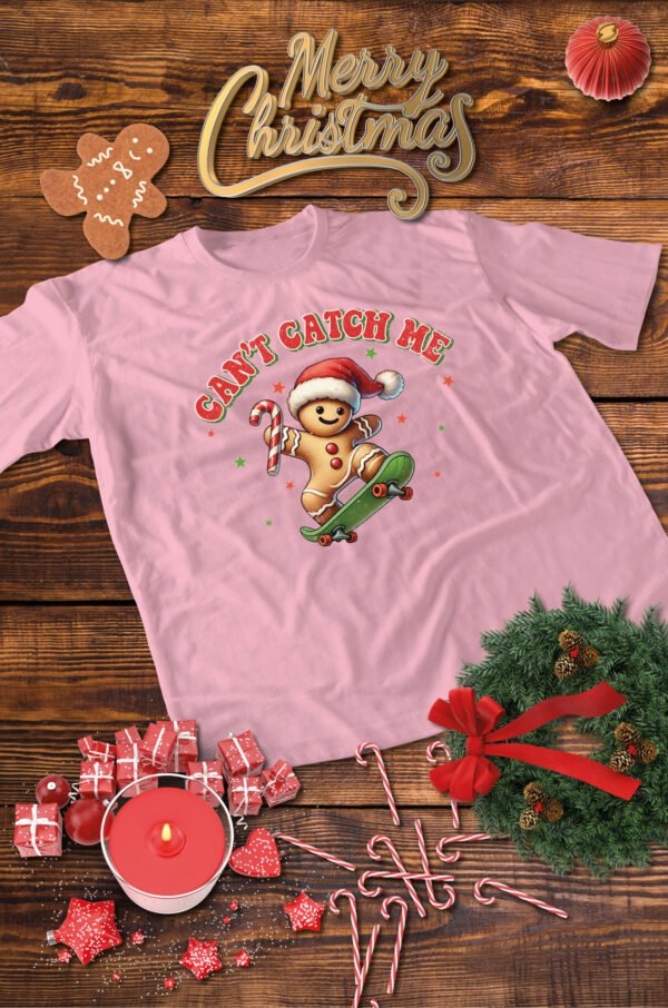 Świąteczna Koszulka “Can't Catch Me – Świąteczny Pierniczek” – Unisex