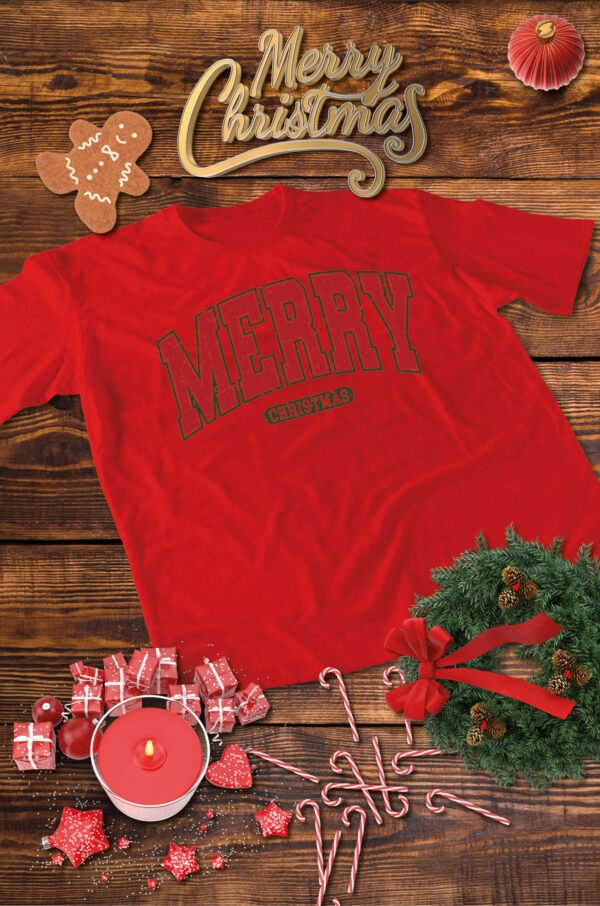 Świąteczna Koszulka “Merry Christmas” – Unisex