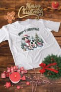 Świąteczna Koszulka “Moo-y Christmas – Świąteczna Krówka" – Unisex