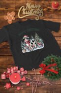 Świąteczna Koszulka “Moo-y Christmas – Świąteczna Krówka" – Unisex
