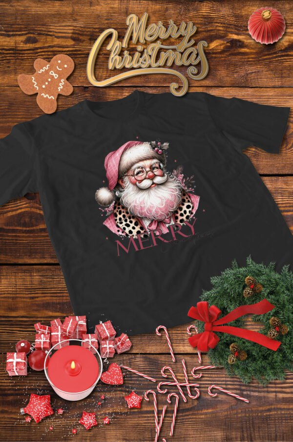Świąteczna Koszulka “Stylowy Święty Mikołaj – Merry Christmas” – Unisex