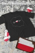 Patriotyczna Koszulka Unisex "Polska w sercu" - puls życia ojczyzny – Wybierz Kolor!