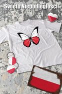 Patriotyczna Koszulka Unisex "Polski Motyl wolności" – Wybierz Kolor!