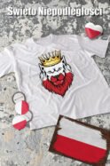 Patriotyczna Koszulka Unisex "Polski Królewski Wilk" – Wybierz Kolor!