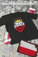 Patriotyczna Koszulka Unisex "Polski Królewski Wilk" – Wybierz Kolor!