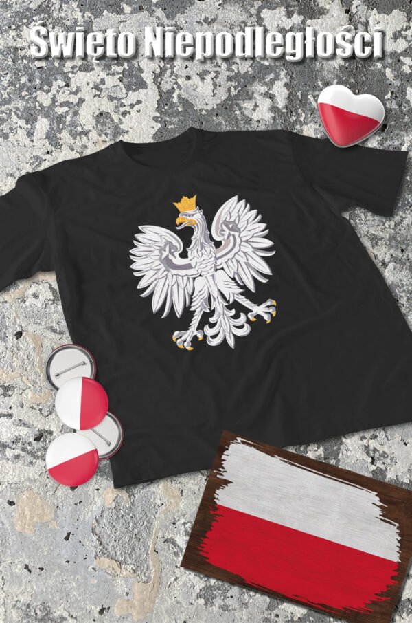Patriotyczna Koszulka Unisex "Biały Orzeł" – Wybierz Kolor!