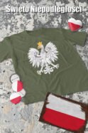 Patriotyczna Koszulka Unisex "Biały Orzeł" – Wybierz Kolor!