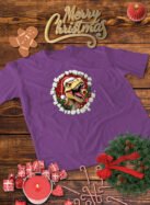 Świąteczna Koszulka “Dinozaur Święty Mikołaj”  – Unisex