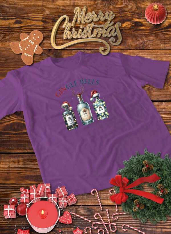 Świąteczna Koszulka “Gingle Bells – Ginowa Radość” – Unisex