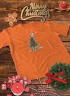 Świąteczna Koszulka “It’s That Time Again – Kot na Choince” – Unisex