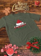 Świąteczna Koszulka “Merry Christmas – Czapka Mikołaja” – Unisex
