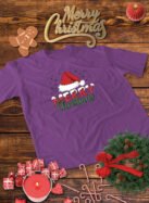 Świąteczna Koszulka “Merry Christmas – Czapka Mikołaja” – Unisex