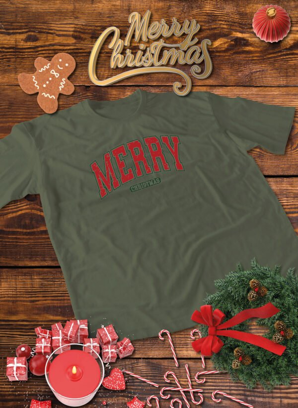 Świąteczna Koszulka “Merry Christmas” – Unisex