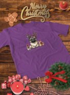Świąteczna Koszulka “Merry Pugmas – Świąteczny Mops” – Unisex