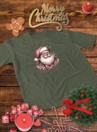 Świąteczna Koszulka “Stylowy Święty Mikołaj – Merry Christmas” – Unisex