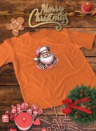 Świąteczna Koszulka “Stylowy Święty Mikołaj – Merry Christmas” – Unisex