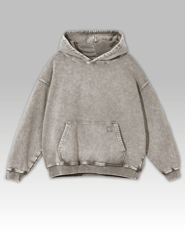 Bluza oversize z kapturem <br>Old Skull Friend - efekt sprania
