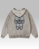 Bluza oversize z kapturem <br>Goryl - efekt sprania