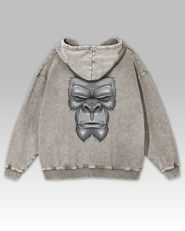 Bluza oversize z kapturem <br>Goryl - efekt sprania