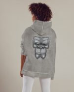 Bluza oversize z kapturem <br>Goryl - efekt sprania