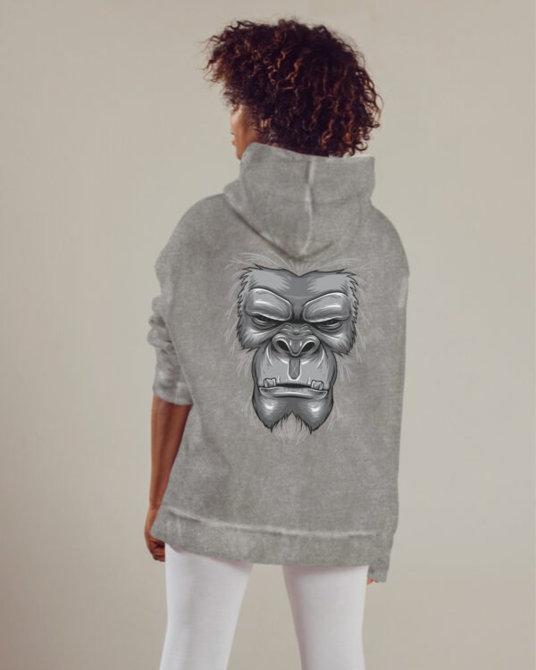 Bluza oversize z kapturem <br>Goryl - efekt sprania