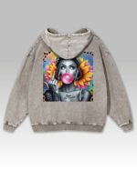 Bluza oversize z kapturem <br>NOPE Not Today - efekt sprania