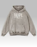 Bluza oversize z kapturem <br>NOPE Not Today - efekt sprania