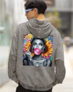 Bluza oversize z kapturem <br>NOPE Not Today - efekt sprania