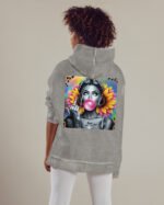 Bluza oversize z kapturem <br>NOPE Not Today - efekt sprania
