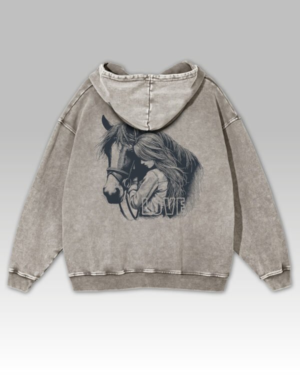 Bluza oversize z kapturem Love for Horses