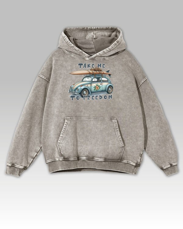 Bluza oversize z kapturem Take me to freedom