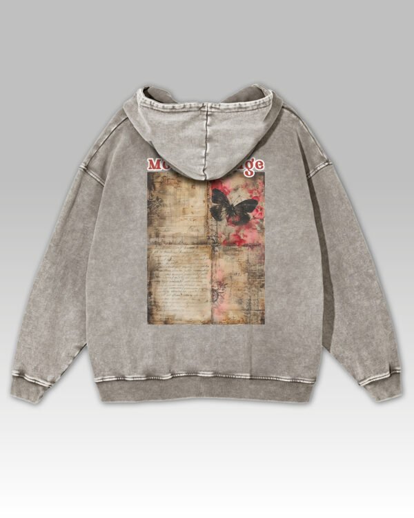 Bluza oversize z kapturem <br>Moulin Rouge Butterfly - efekt sprania
