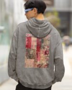 Bluza oversize z kapturem <br>Moulin Rouge Romantic - efekt sprania