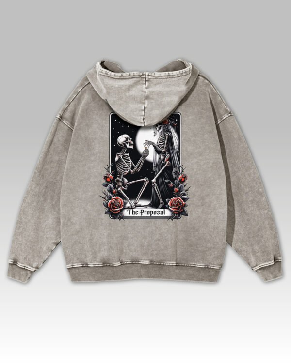 Bluza oversize z kapturem <br>Grave Proposal - efekt sprania