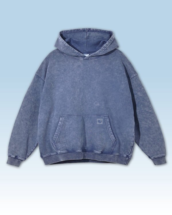 Bluza oversize z kapturem <br>Old Skull Friend - efekt sprania