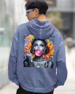 Bluza oversize z kapturem <br>NOPE Not Today - efekt sprania