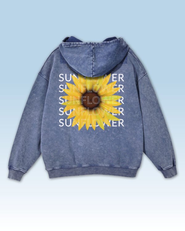 Bluza oversize z kapturem Sunflower