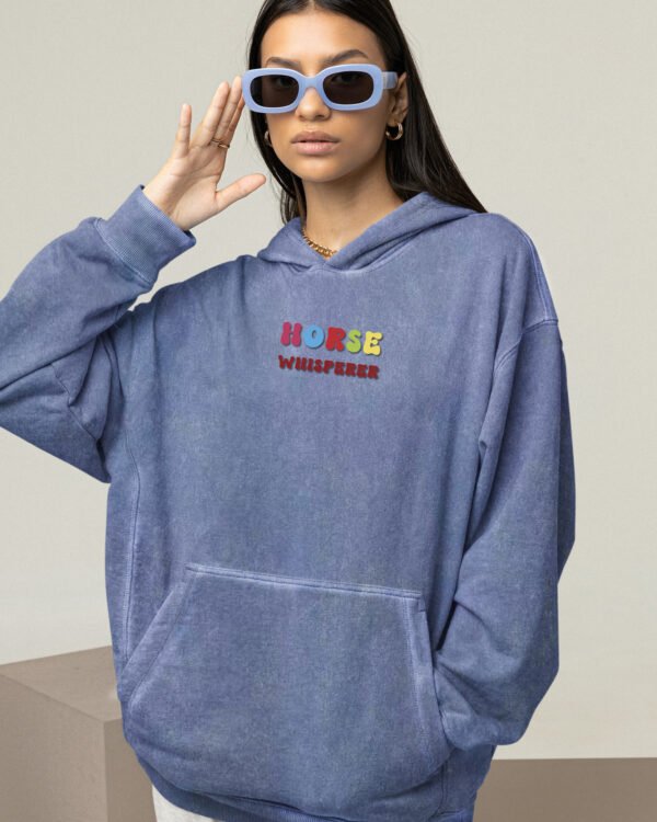Bluza oversize z kapturem <br>Horse Whisperer - efekt sprania