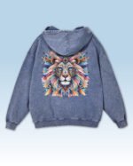 Bluza oversize z kapturem Lion