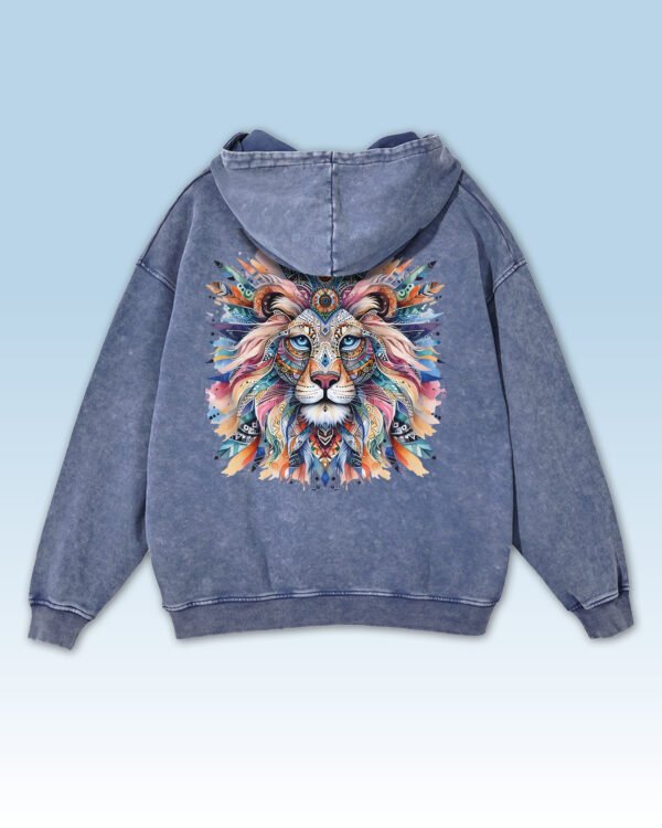 Bluza oversize z kapturem Lion