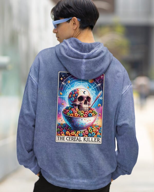 Bluza oversize z kapturem <br>Cereal Killer - efekt sprania