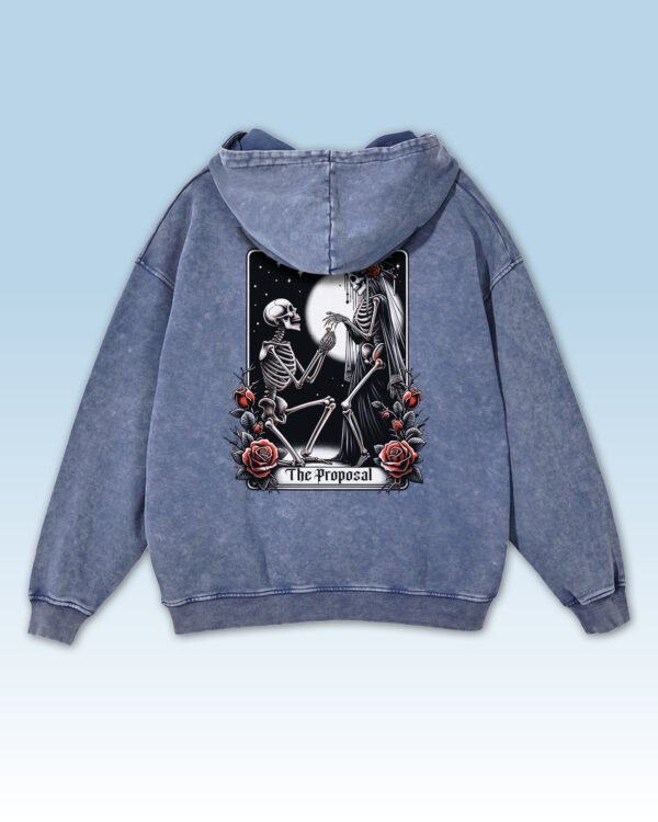 Bluza oversize z kapturem <br>Grave Proposal - efekt sprania