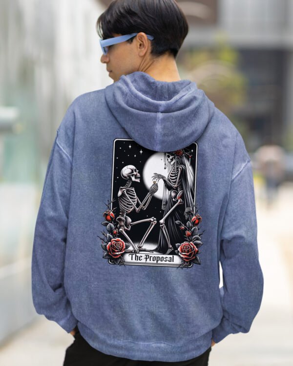 Bluza oversize z kapturem <br>Grave Proposal - efekt sprania