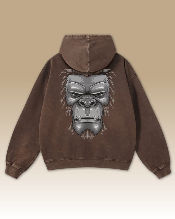 Bluza oversize z kapturem <br>Goryl - efekt sprania
