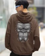 Bluza oversize z kapturem <br>Goryl - efekt sprania